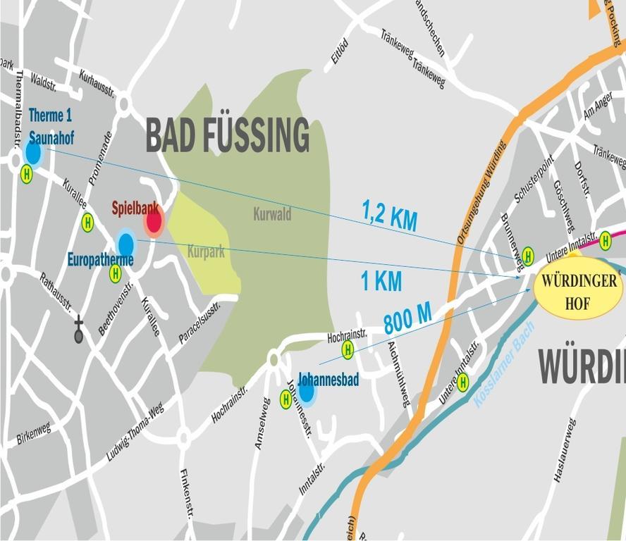 Kurhotel Wuerdinger Hof 바트푸징 외부 사진